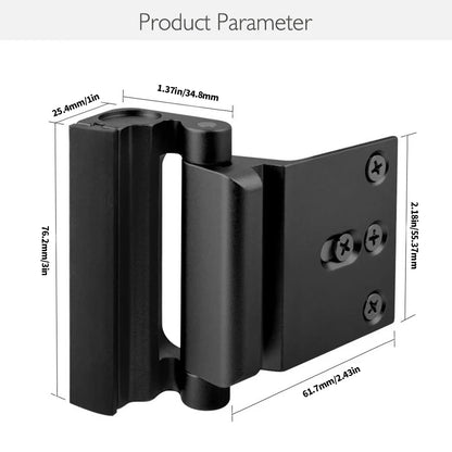 Reinforcement Safety Latch – 800lbs Rated Door Lock, Secure & Predictable Entry Control
