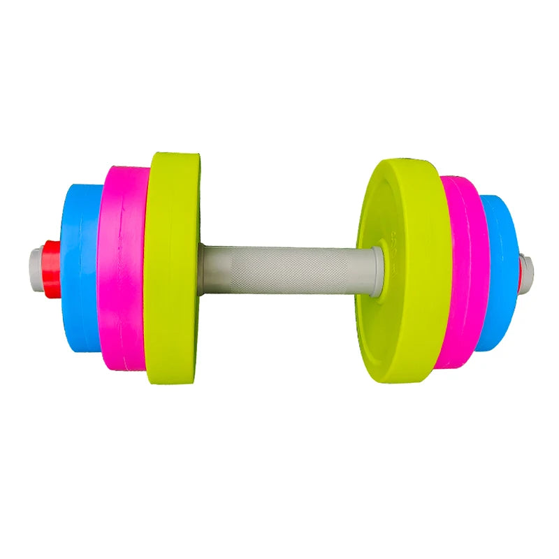 Children dumbbell detachable long barbell
