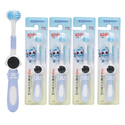 3-Sided Kids Toothbrush – Soft Bristles for Effective, Sensory-Safe Cleaning