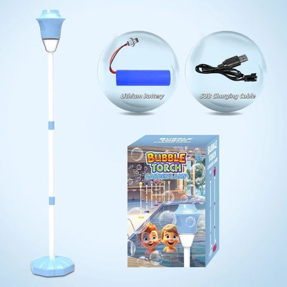 Electric Vertical Adjustable Height Bubble Machine With Music