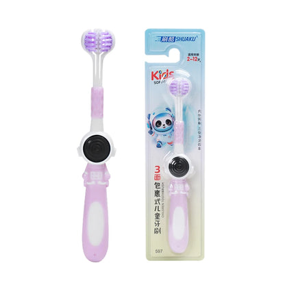 3-Sided Kids Toothbrush – Soft Bristles for Effective, Sensory-Safe Cleaning