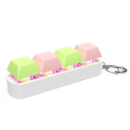 LED Mechanical Key Fidget – 4-Button Shaft Tester for Sensory Grounding & Emotional Regulation