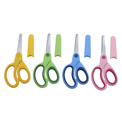 Left-handed Children’s Scissors Safe Sleeved Cutting Tool for Neurodivergent-Friendly Crafting