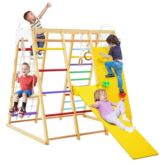 DORTALA 8-in-1 Kids Jungle Gym Playset