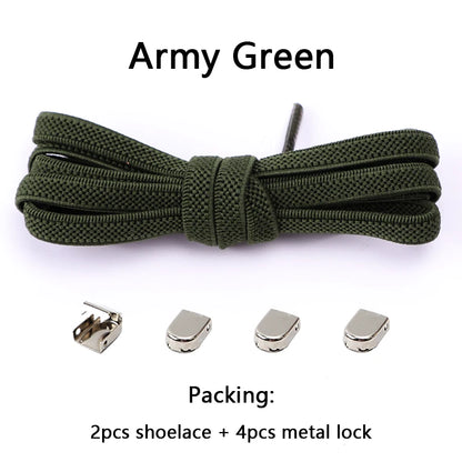 4Pcs No Tie Shoelaces – Effortless, Sensory-Friendly Footwear for All Ages