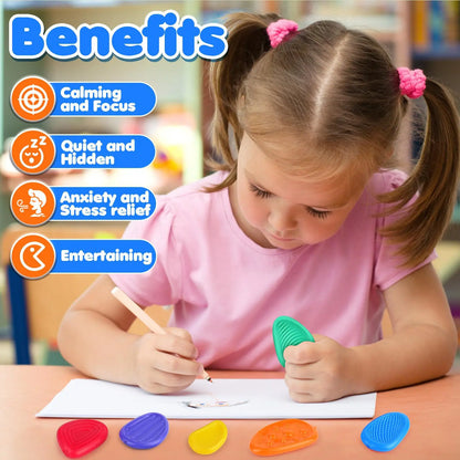 Textured Sensory Worry Stones-Calming Tactile Tools for Emotional Regulation