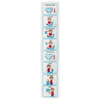 Potty Chart Visual Wall Planner, Confidence-Building Routine Tool
