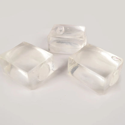 Transparent Ice Cube Squishie – Glitter Sensory Fidget for Stress & Emotional Regulation