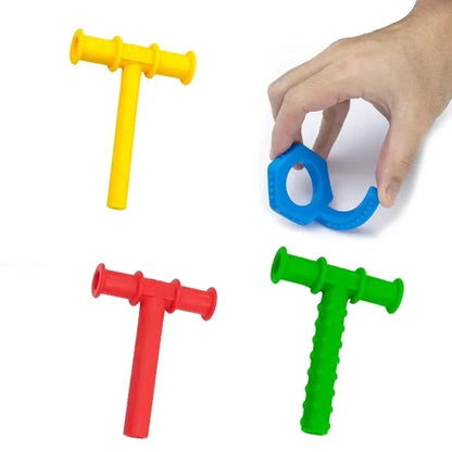 4 Pcs Silicone Chewing Aid