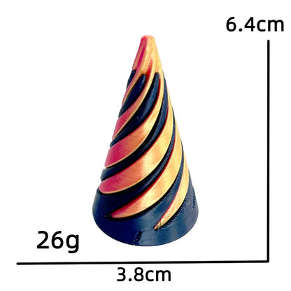 3D Printed Spiral Cone Fidget Toy