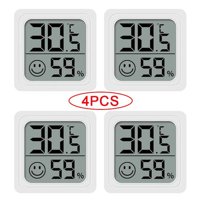 Mini LCD digital temperature and humidity sensor for sensory-safe room climate awareness