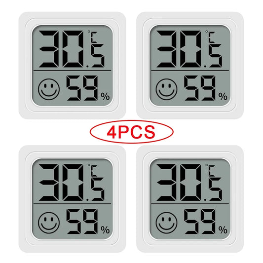 Mini LCD digital temperature and humidity sensor for sensory-safe room climate awareness