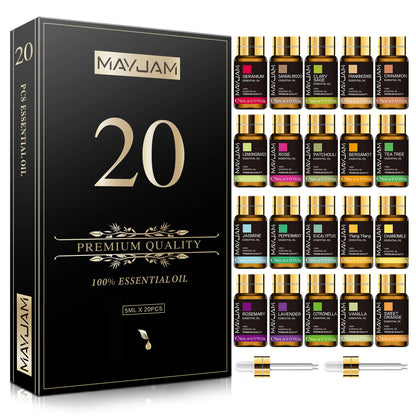 Pure Natural Essential Oils 20pcs Kit | Sensory Wellness for Neurodivergent-Friendly Environments