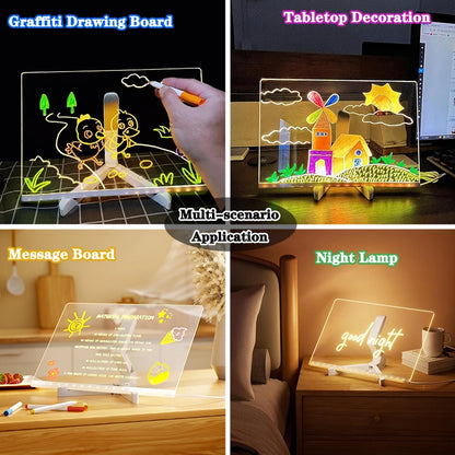Glowing Acrylic Marker Board
