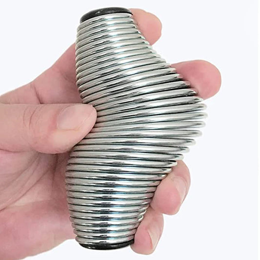 Metal spring grip fidget tool for sensory regulation and stress relief
