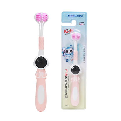 3-Sided Kids Toothbrush – Soft Bristles for Effective, Sensory-Safe Cleaning