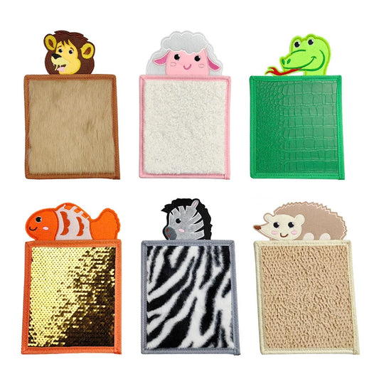 Different textured sensory pals. Tactile inputs