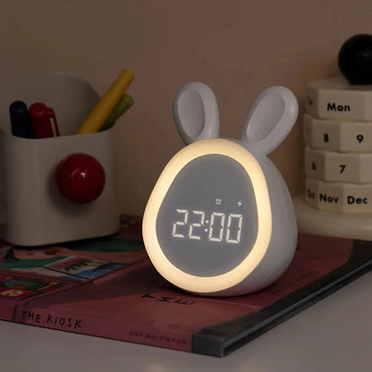 Rabbit LED Alarm Clock Night/Wake Up Light