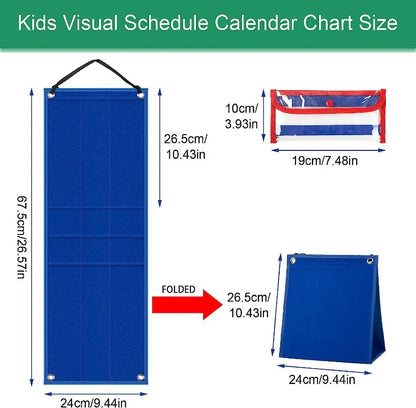 96 Pieces Kids Visual Schedule, Build Predictable Routines with Clarity and Choice
