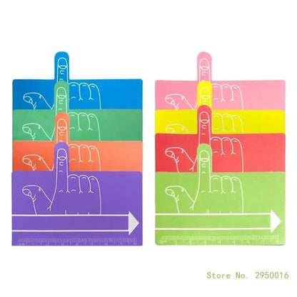 Colourful visual tracking strips highlighting book lines during reading