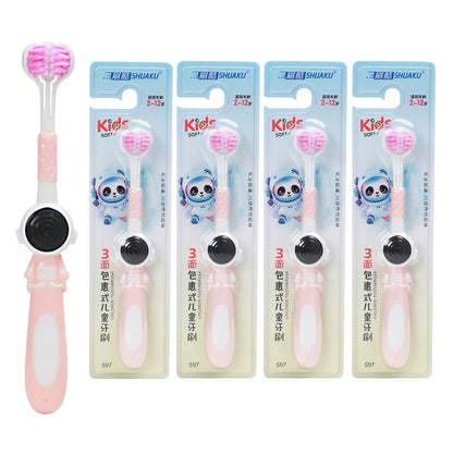 3-Sided Kids Toothbrush – Soft Bristles for Effective, Sensory-Safe Cleaning