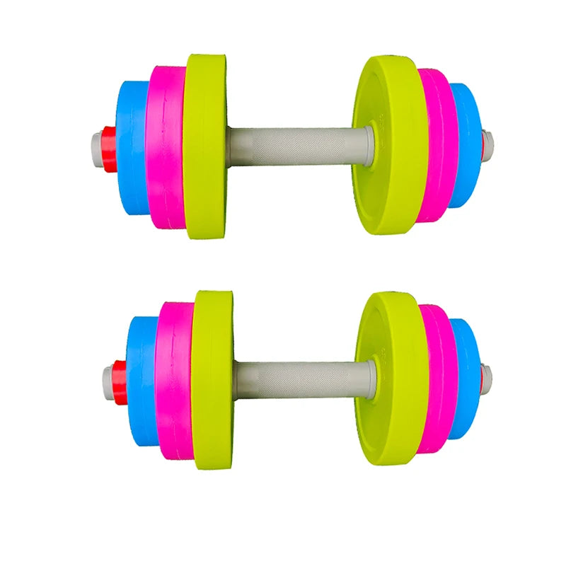Children dumbbell detachable long barbell