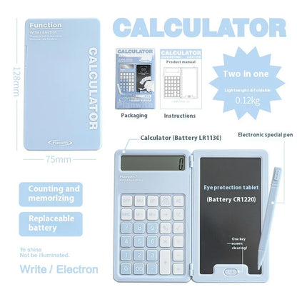 2-in-1 Handwriting Foldable Calculator – Visual Learning Tool for Dyscalculia & Organised Thinking