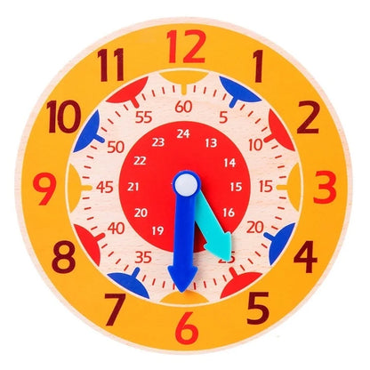 Wooden Clock – Visual Sequencing Toy for Neurodivergent Time Awareness
