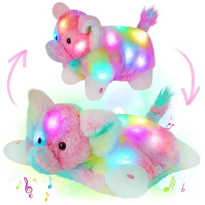 Cute Glowing Plush Toys with LED Light & Soft Lullabies