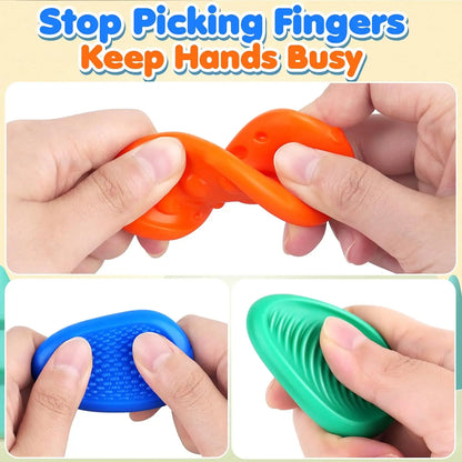Textured Sensory Worry Stones-Calming Tactile Tools for Emotional Regulation