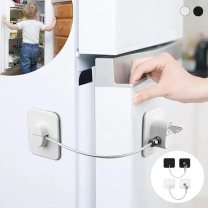 1Pcs Safety Lock – Adhesive Key Lock for Cabinets, Drawers & Windows
