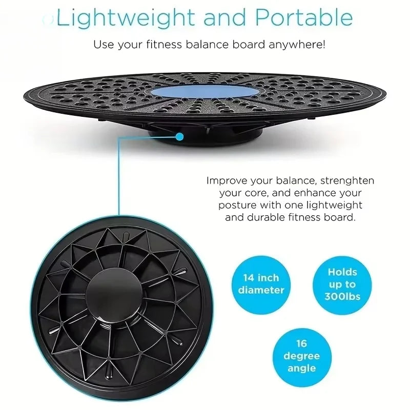 Balance board used for vestibular input and core exercise