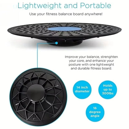 Balance board used for vestibular input and core exercise