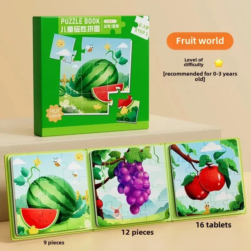 Magnetic Pattern Puzzle Set – Structured Fine Motor Tool for Focus, Spatial Reasoning & Tactile Precision