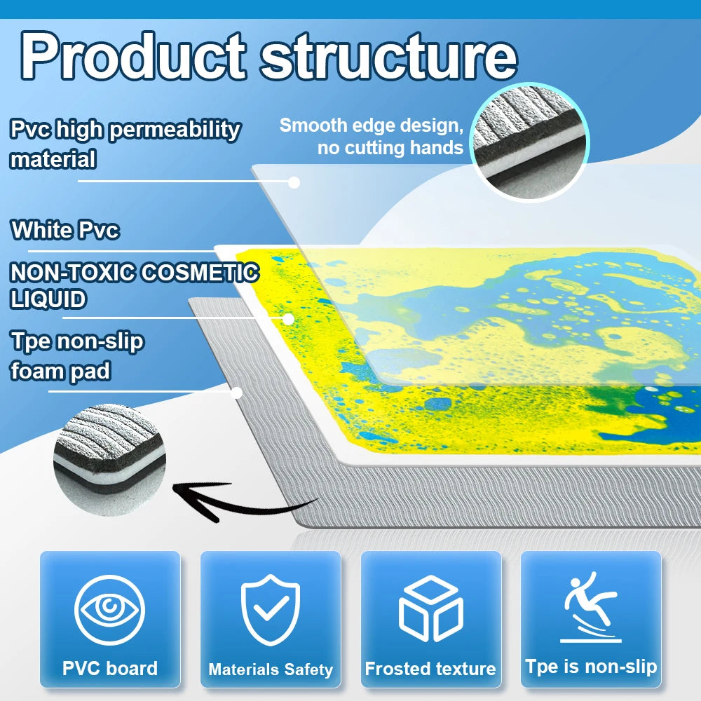 1/4/6/9pcs coloured Liquid  Floor Tiles