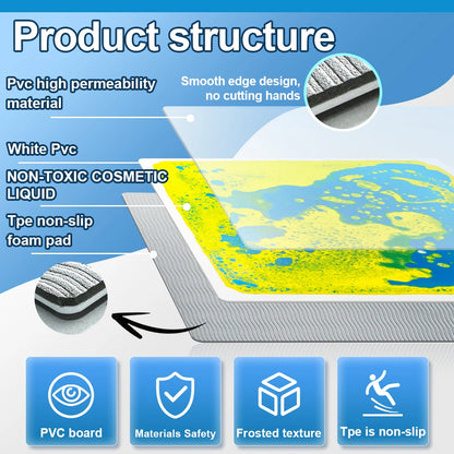 1/4/6/9pcs coloured Liquid  Floor Tiles