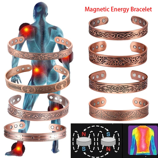 Magnetic Energy Wristband Bracelet – Minimalist Grounding Cuff for Adults & Teens