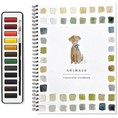 Beginner Watercolour Workbook – Guided Painting Activities for Mindfulness & Skill Building