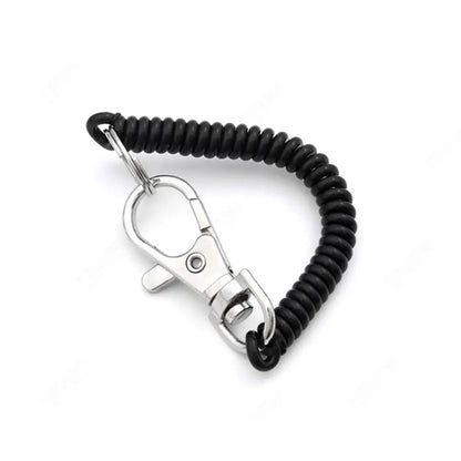 Spiral Elastic Spring Rope Keychain- Tangle-Free Secure Carry