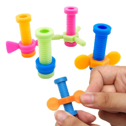 4pcs Colourful ABS Screwing Fidget
