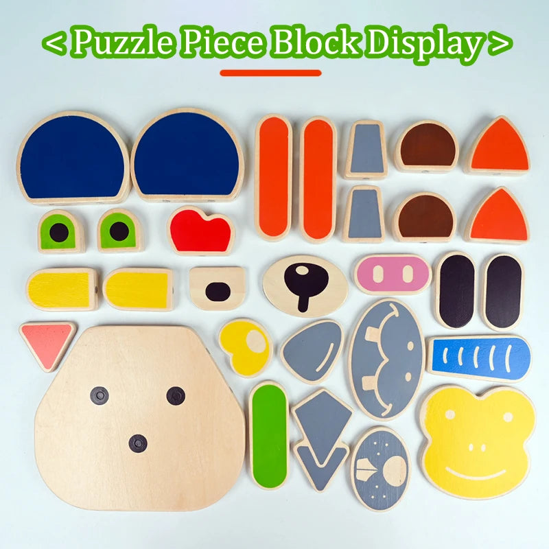 3D Magnetic Animal Puzzle – Expressive Matching Game Ages 3–6 | Brozebra
