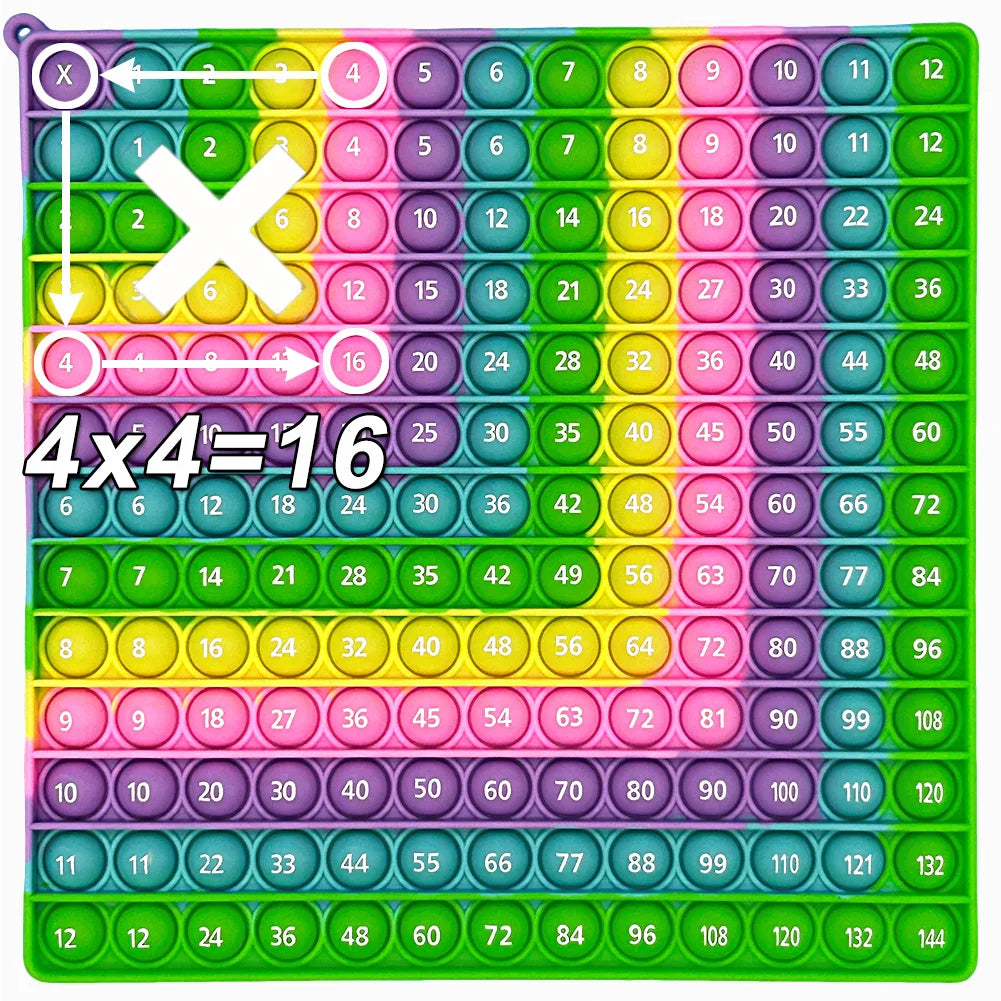 12x12 Multiplication Games Pop Fidget Toys