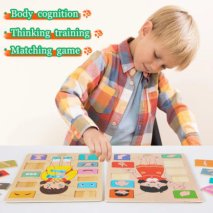 Human Body Parts Wooden Puzzles