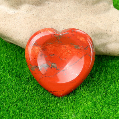 Heart Crystal Worry Stone – Polished Quartz for Stress Relief & Spiritual Grounding