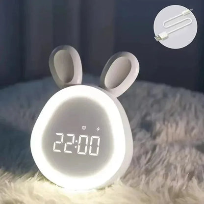 Rabbit LED Alarm Clock Night/Wake Up Light
