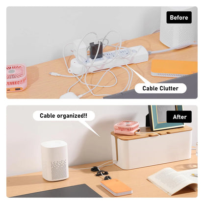Cable Management Box- Clutter-Free Cord Storage for Calm, Organised Environments