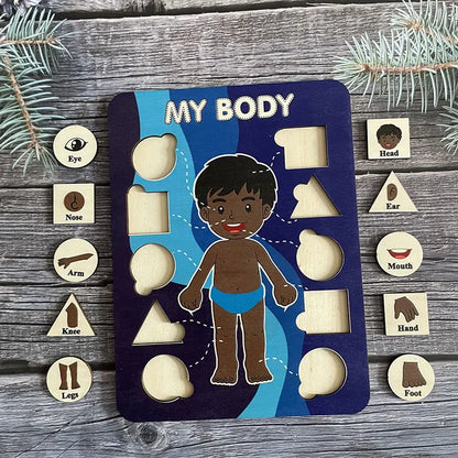 Human Body Parts Wooden Puzzles