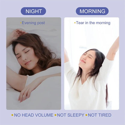 Natural aromatherapy patch used to ease stress and improve sleep