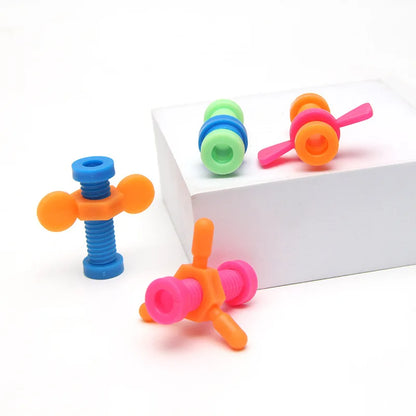 4pcs Colourful ABS Screwing Fidget