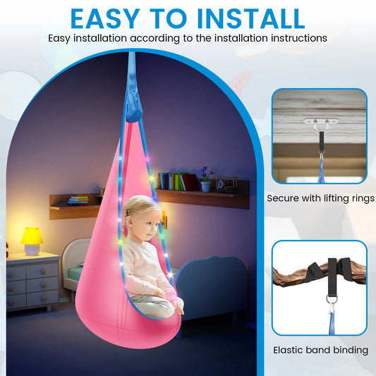 Pod Swing Seat With LED Light